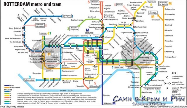 Rotterdam-karta-Metro