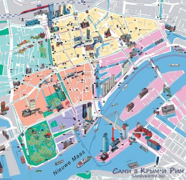 Rotterdam-karta-dostoprimechatelnostei