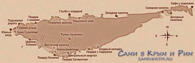Карта города Эски Кермен