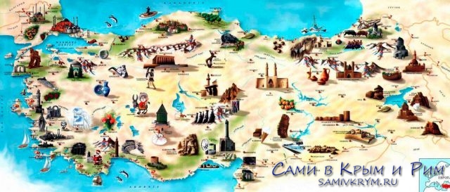 Туристическая-карта-Турции