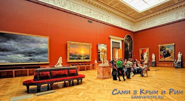 Зала Айвазовского в Русском музее Питера