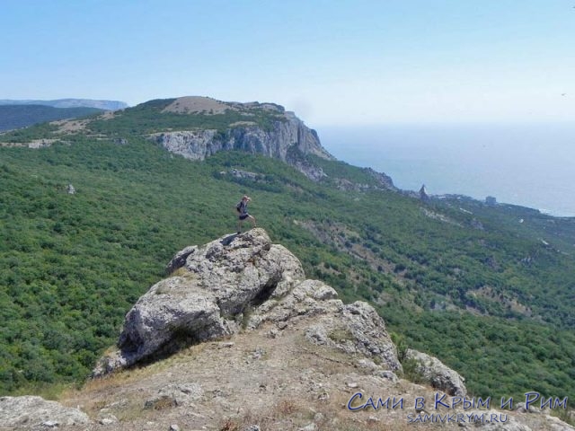 Вид на Внешнюю гряду Крымских гор