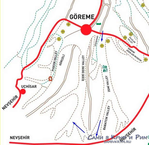 Карта-маршрут долины Земи