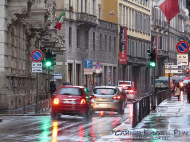 Транспортные потоки Милана