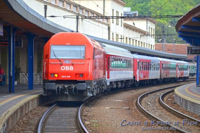 Поезд Братислава - Вена