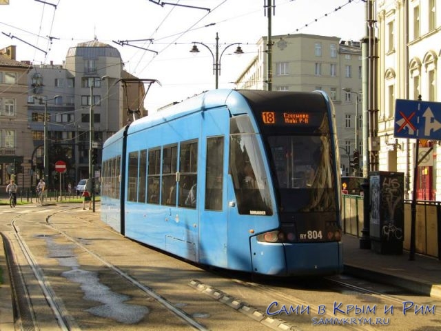 Новый трамваи в Кракове