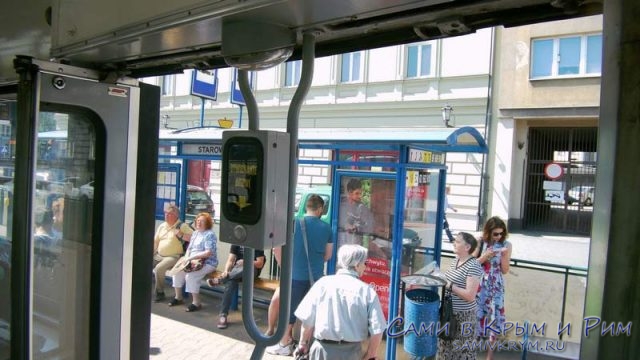 Старые трамваи в Кракове