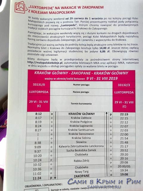 Туристический-поезд-из-Кракова-в-Закопане