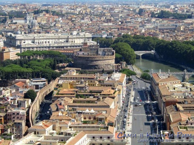 Район Рима рядом с замком Святого Ангела