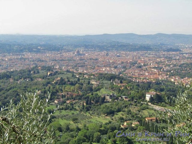 Вид на Флоренцию из Фьезоле