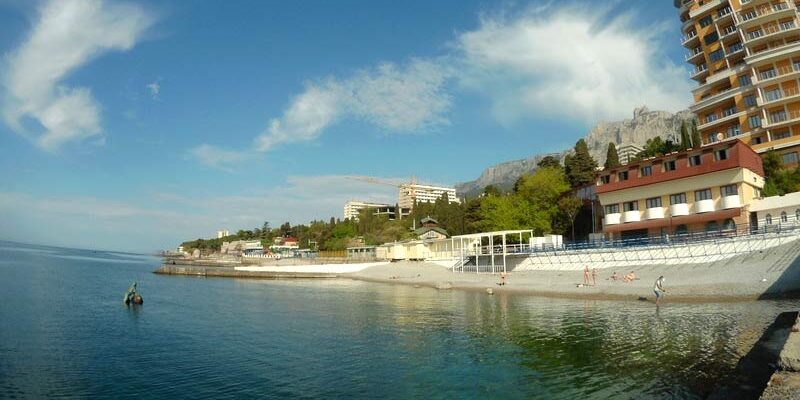 Пляж Русалка рано утром