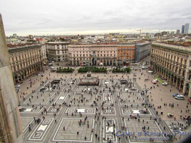 Вид с крыши Миланского собора