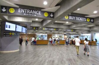 Кассы на входе в музеи Ватикана