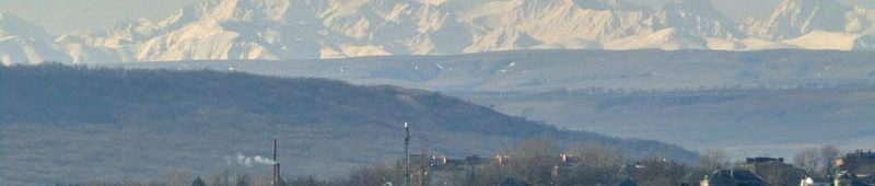 Вид из Пятигорска на Эльбрус