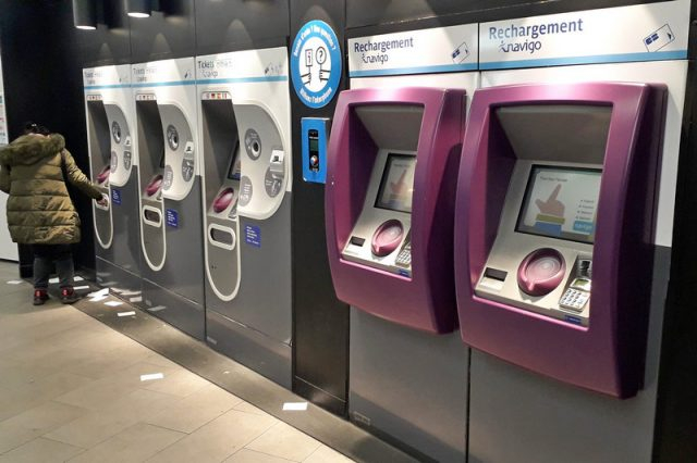 Автоматы по приобретению билетов в Париже