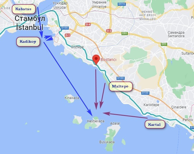 Принцевы острова в стамбуле как добраться. Принцевы острова в Стамбуле на карте. Из Стамбула на Принцевы острова. Принцевы острова как добраться.