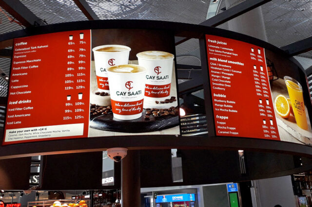 Цены в кафе в аэропорту Стамбула