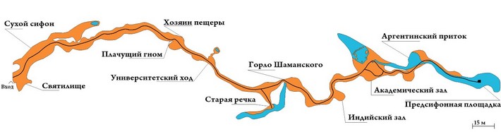 Пещера Красная маршрут