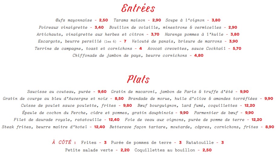 Цены на еду в Бульоне