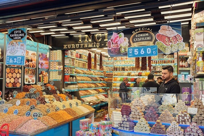 Цены на турецкие сладости в Стамбуле