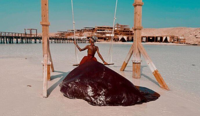 Фотосессия в летящем платье