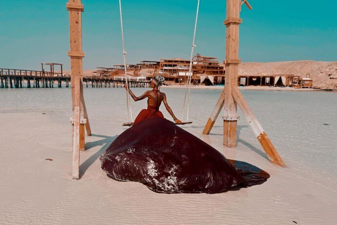 Фотосессия в летящем платье