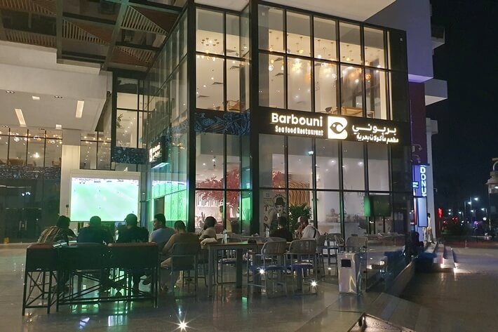 Кафе морепродуктов в Хургаде