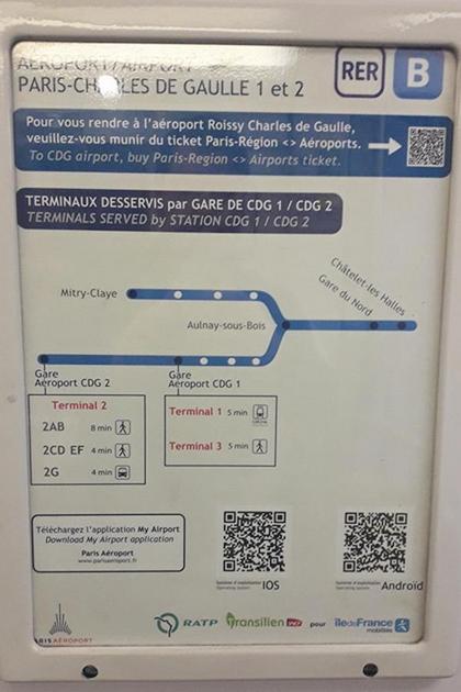 Электричка в Шарль де Голь